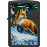 Zippo Linda Picken 48596, Black Matte — Fox in Snow